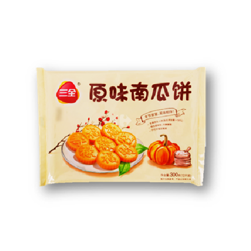 SQ32 - 三全原味南瓜饼Frozen Pumpkin Pancake 300g x 20 – 华门Hua Men
