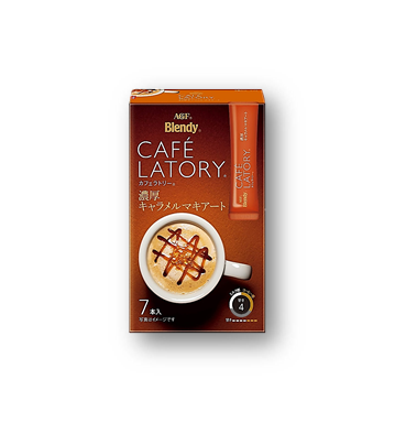 A-AJ044 - AGF 速溶咖啡  焦糖味 AGF BRAND CARAMEL FLAVORED INSTANT COFFEE   (11GX7)X6X4