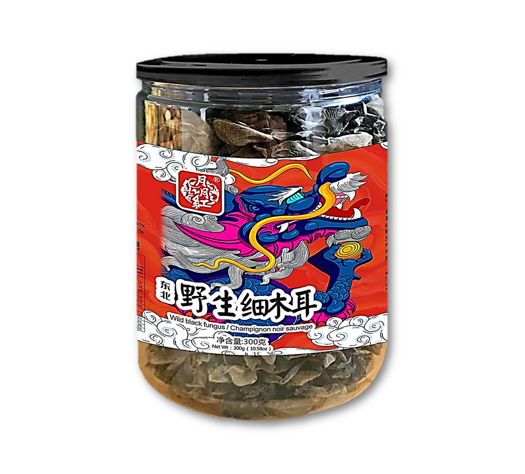 YYH37 - 月月红东北野生细木耳 mushroom 300g x 12