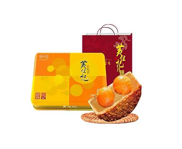 HDJ01 - 黃但記雙黃純白蓮蓉月餅禮盒 WDK White lotus seed paste mooncake with salted yolk (187.5g x 4) x 10