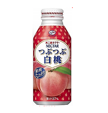 A-FJ128 - 不二家饮料白桃味FUJIYA BRAND WHITE PEACH FLAVORED BEVERAGE 195g x 24