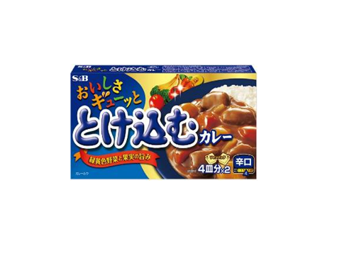 A-SB064 - S&B 辛辣咖喱 蔬菜&水果味 S&B BRAND VEGETABLE & FRUITS FLAVORED HOT CURRY  140GX60