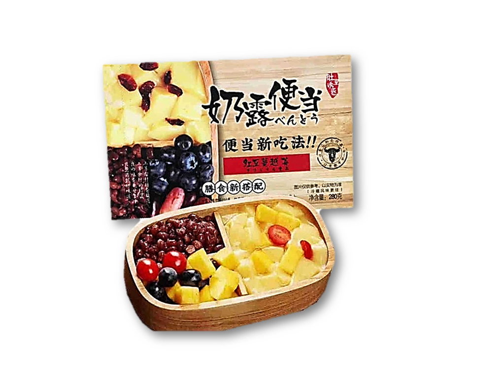 DYH07 - 肚里诱惑奶露便当 (红豆蔓越莓)  Milk Dessert w Red bean and Cranberry 330g x 12