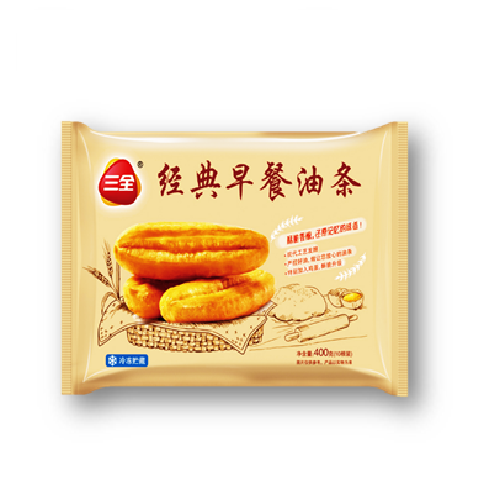 SQ21 - 三全经典早餐(老街)油条 Deep-fried Dough Sticks 400g x 12