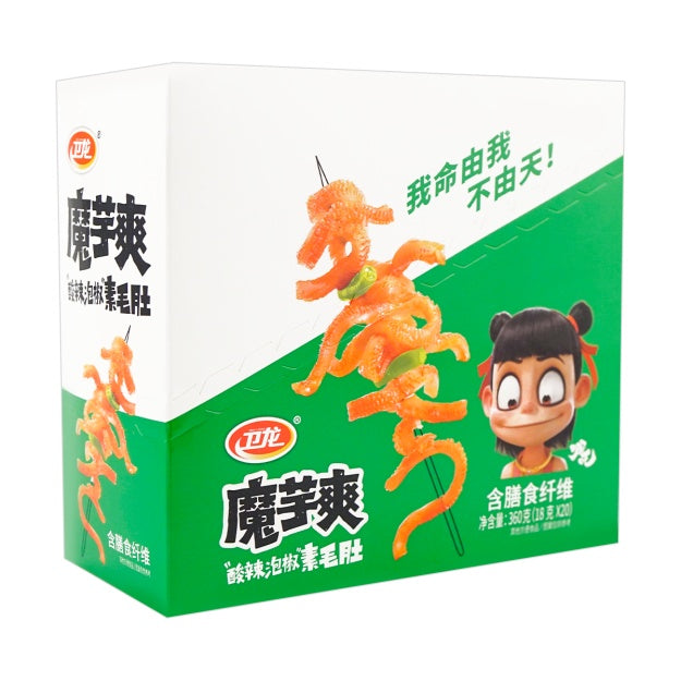 WL21 - 卫龙魔芋爽哪吒联名(酸辣) WL Konjac strip (spicy & sour) (18g x 20) x 18