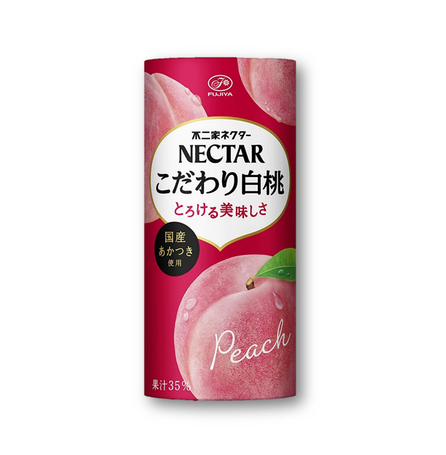 A-FJ182 - 不二家牌 果汁 白桃味 FUJIYA BRAND WHITE PEACH FLAVORED BEVERAGE  195GX24