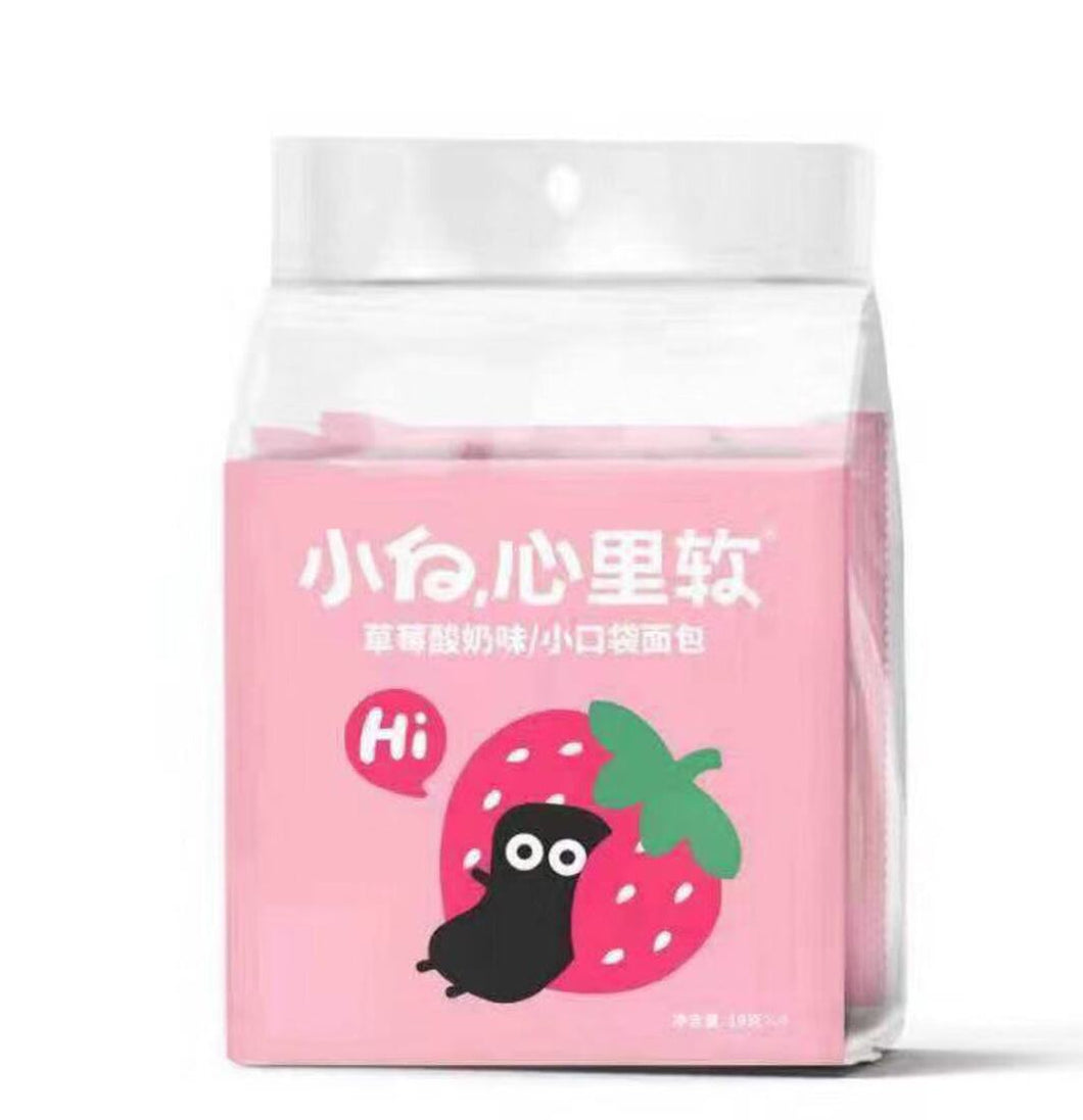XBR02 - 小白心里软小口袋草莓酸奶味(四枚装) Soft biscuit (strawberry flavour) (19g x 4) x 24